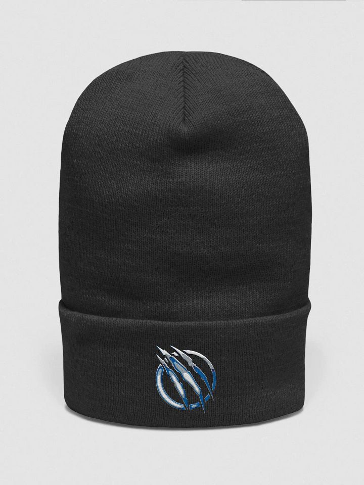 Futuristic Blue Wave Beanie product image (1)