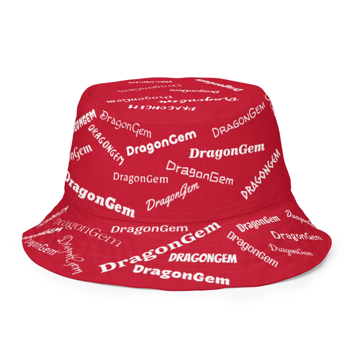 DragonGem Red Reversible Bucket Hat product image (1)