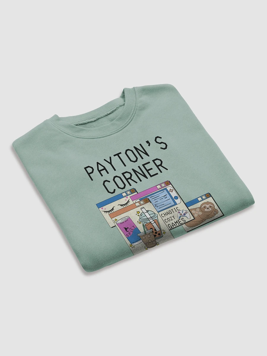 Payton's Virtual Corner Cropped Sweatshirt - Black Text product image (7)