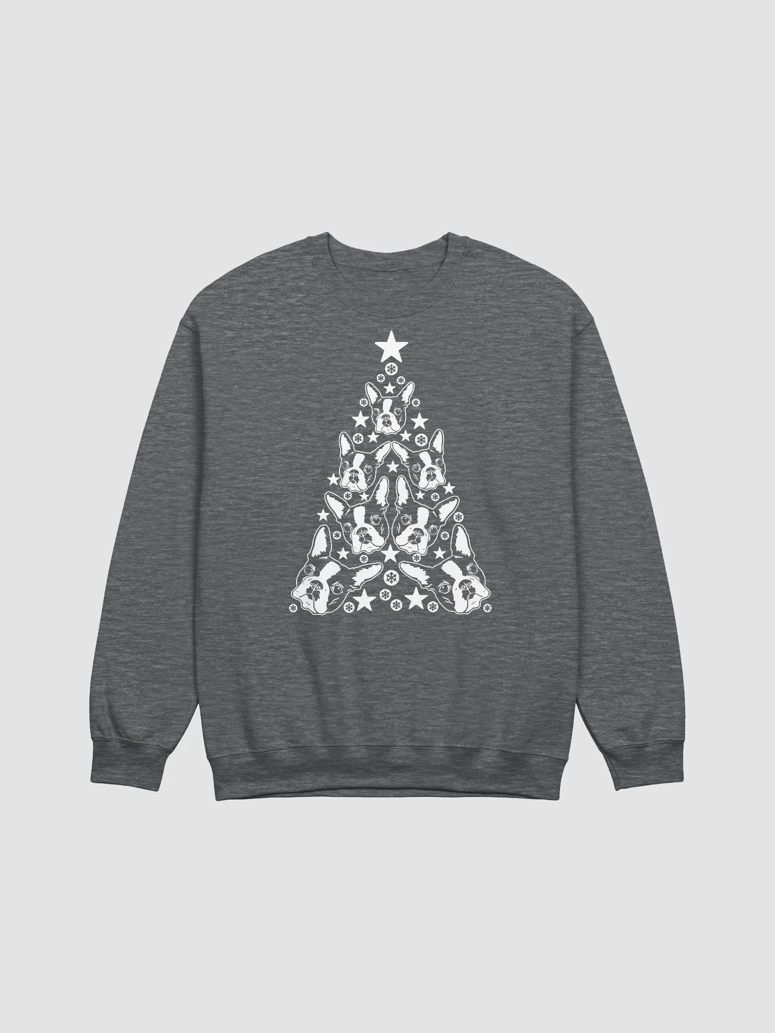 Boston Terrier(2) Christmas Tree Sweatshirt Design for Boston Terrier Paw-rents product image (3)