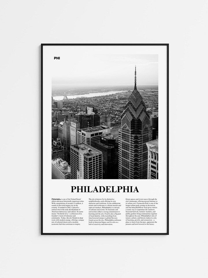 Philadelphia 01 Newspaper Poster product image (1)