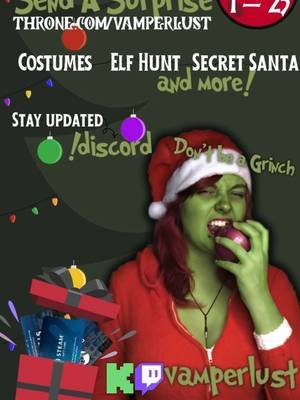 Don't be a Grinch, Come join in on 25 Days of Vampmas! #christmas #25daysofvampmas #vampmas #25daysofchristmas #blackfriday