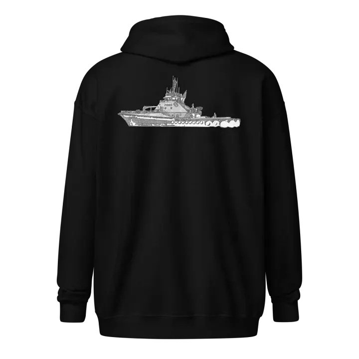 FOSS Tugboat Sketch Zip Hoodie product image (1)