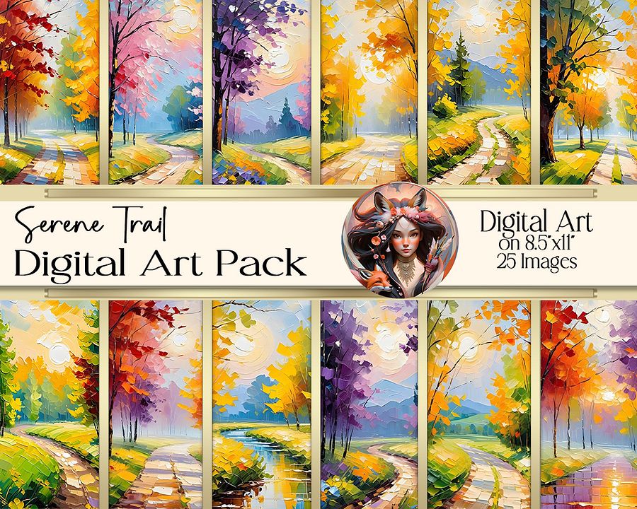 Serene Trail Digital Art Collection product image (1)