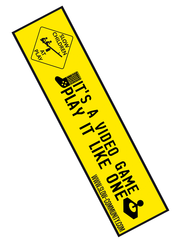 SLOW | 15" x 3.75" Bumper Sticker product image (2)