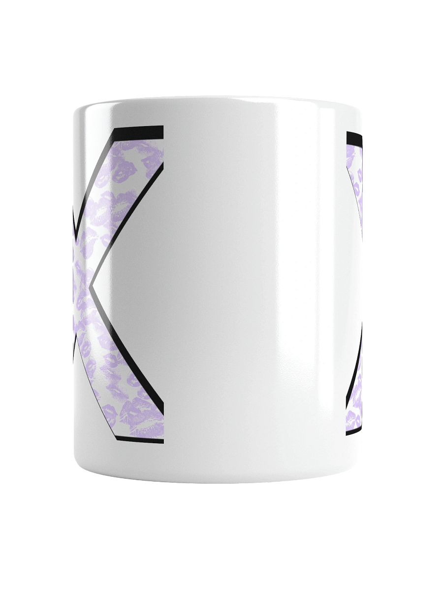 White X Lilac Lipstick Kisses | Glossy White Mug product image (14)