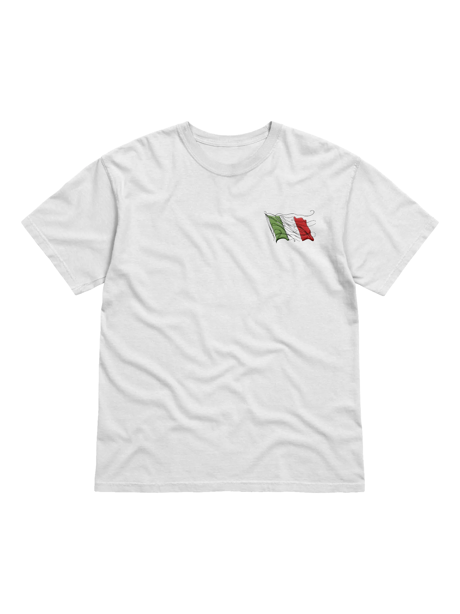 Italy flag Line Art Design T-Shirt product image (1)