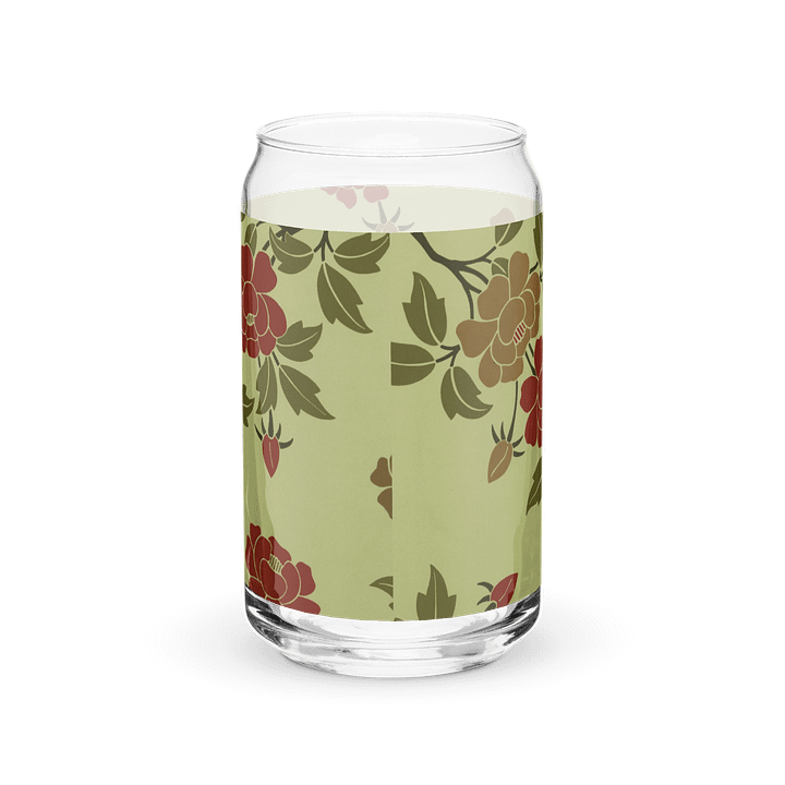 Japanese Floral. Can Glass product image (6)