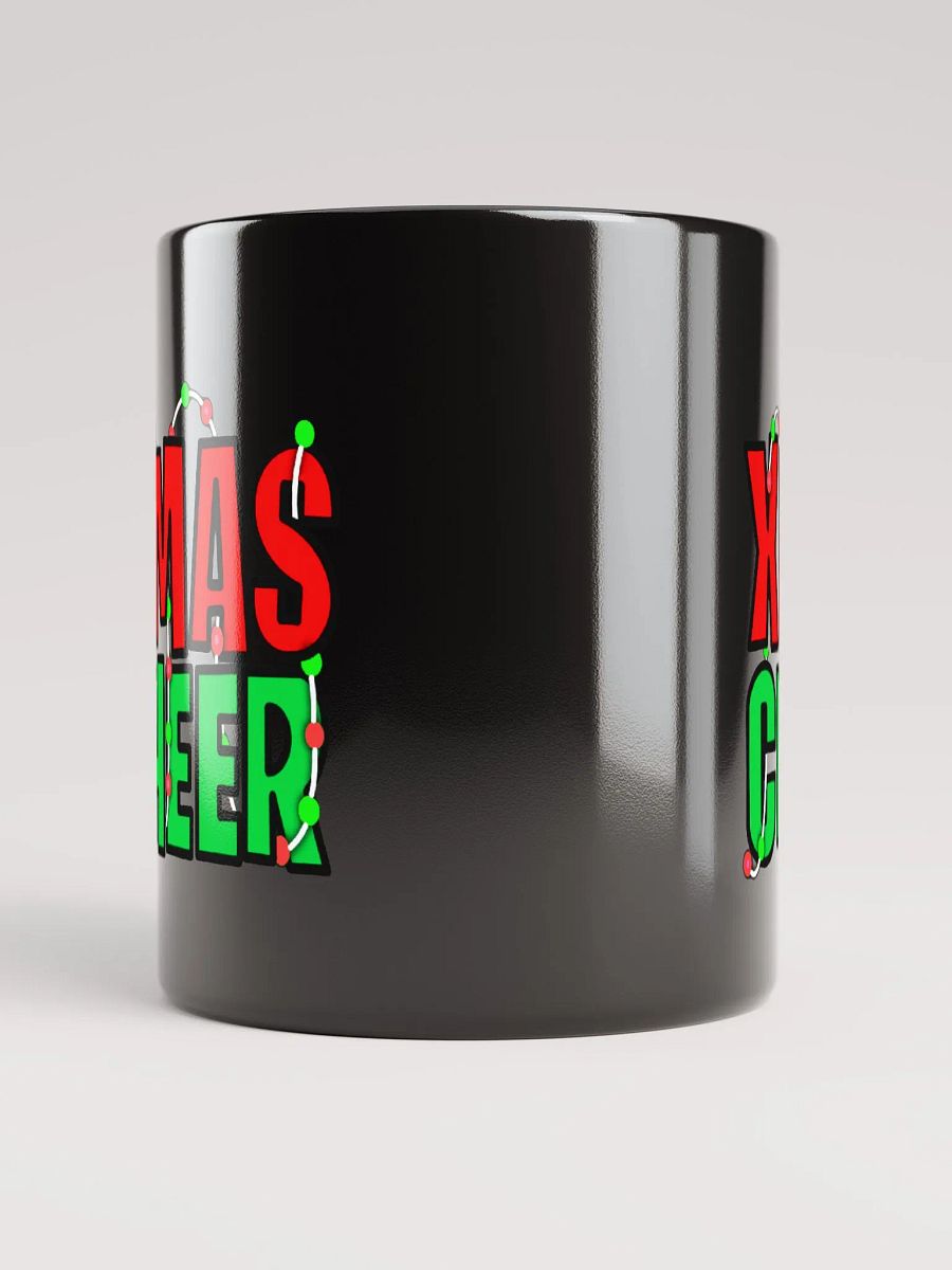 XMAS CHEER GLOSSY BLACK MUG product image (10)