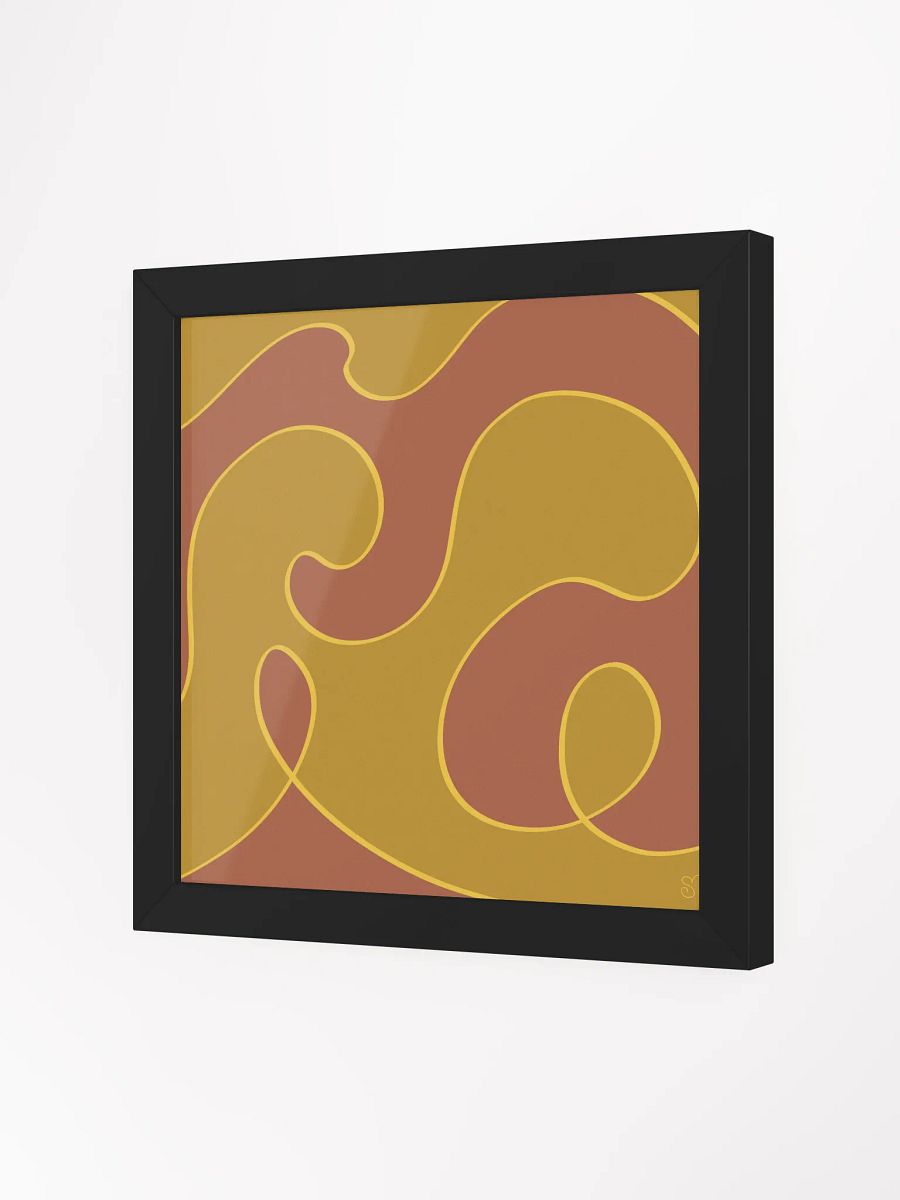 Flowing Harmony Framed Art Print - Abstract Composition No. 5 product image (30)
