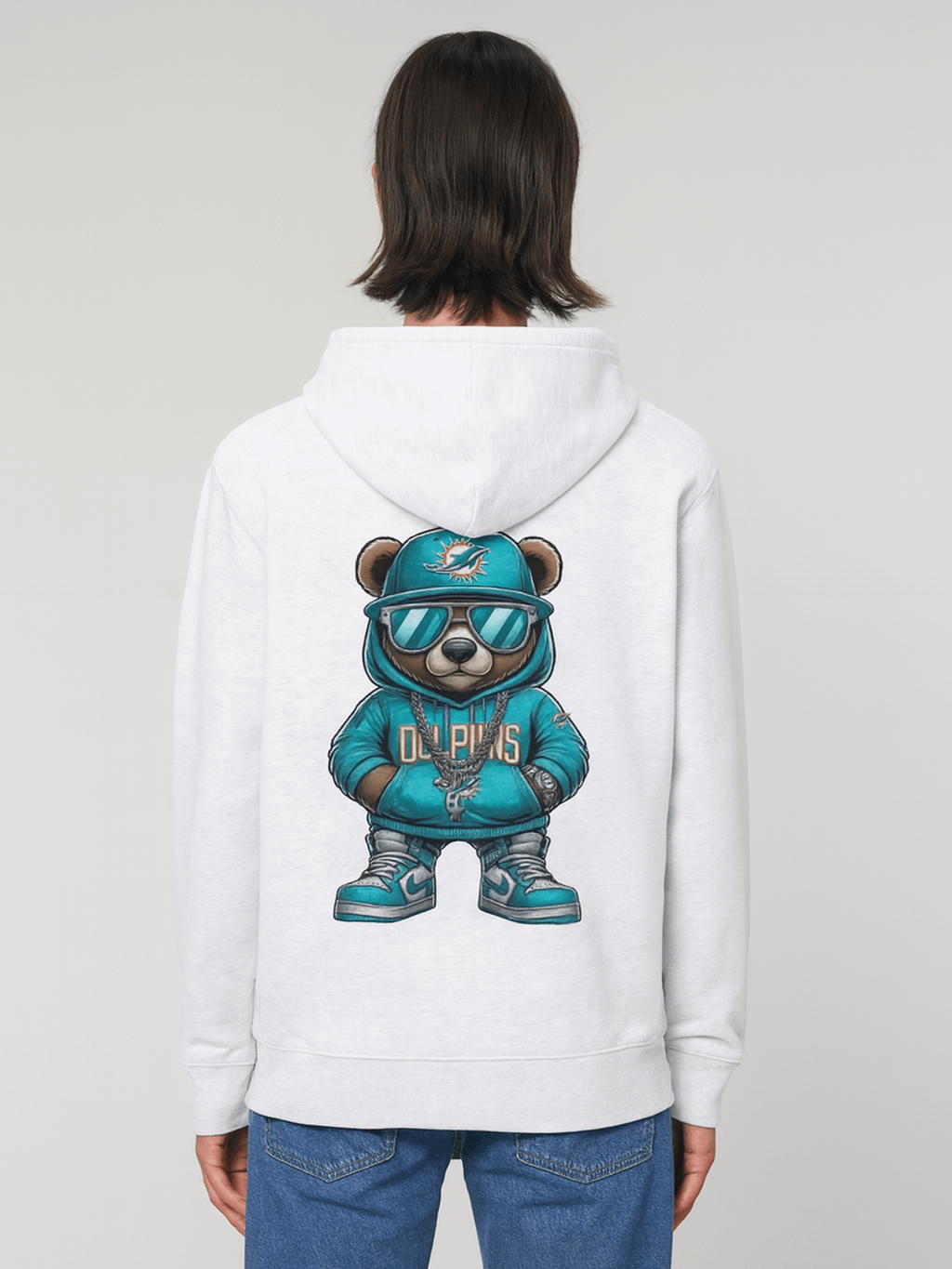 DOLPHINS Bear Unisex Premium Hoodie product image (1)