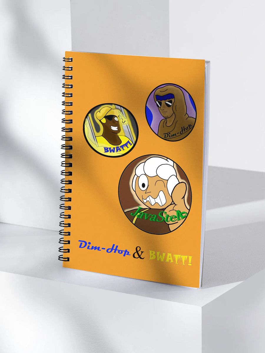 Dim-Hop, Bwatt and JAVA?! Spiral Notepad product image (4)
