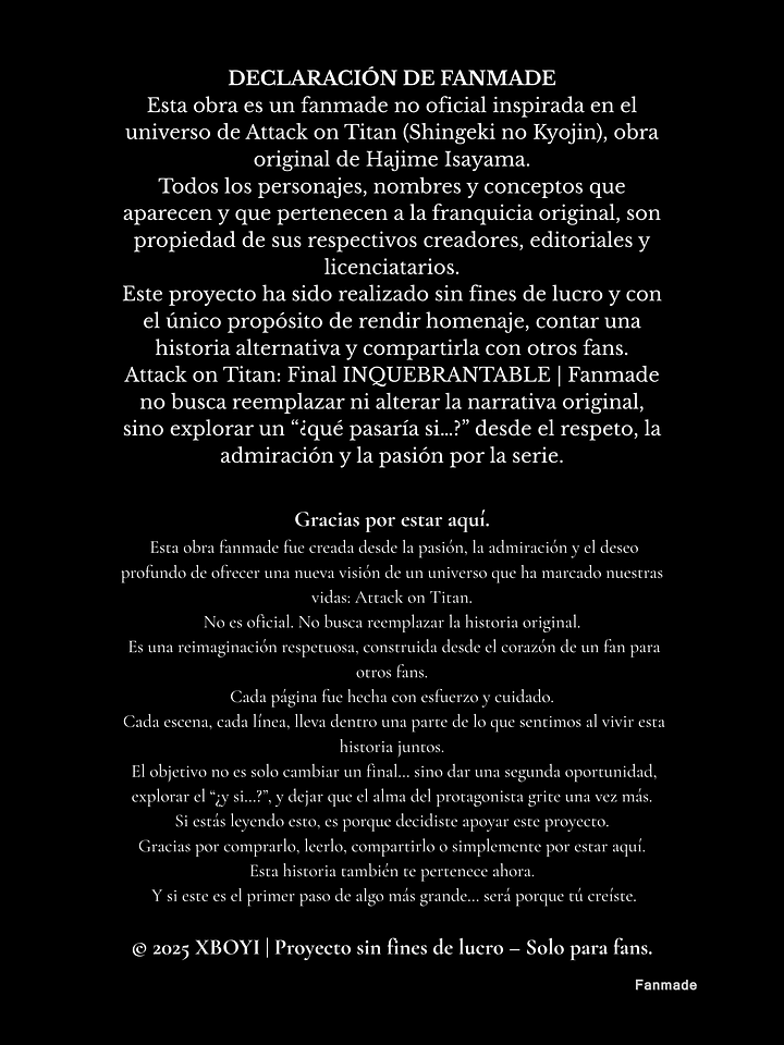 Attack on Titan: Final INQUEBRANTABLE | Fanmade product image (2)