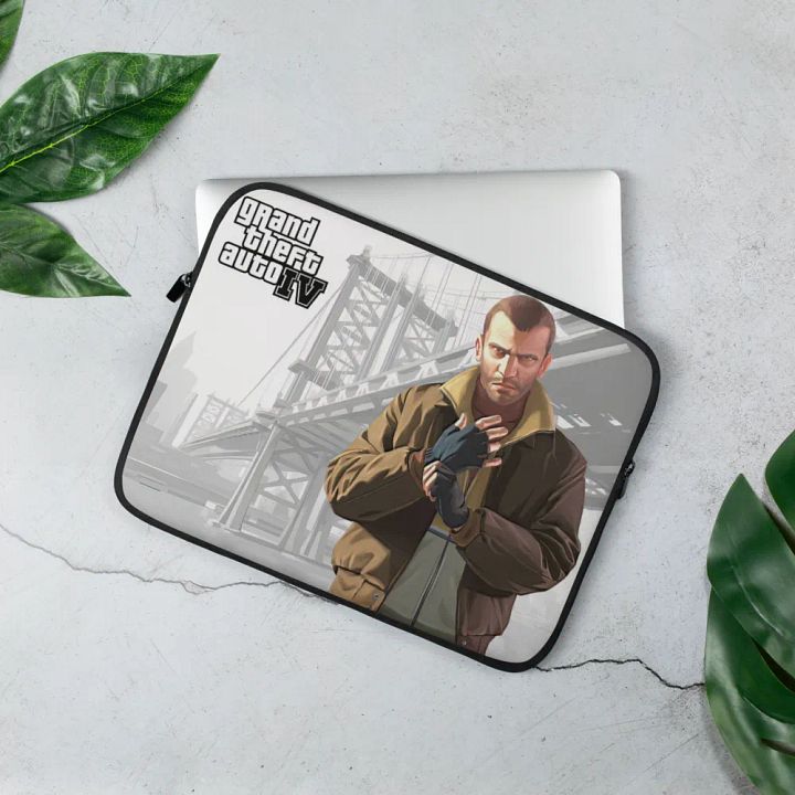 GTA IV Niko Cover Art Laptop Sleeve product image (2)