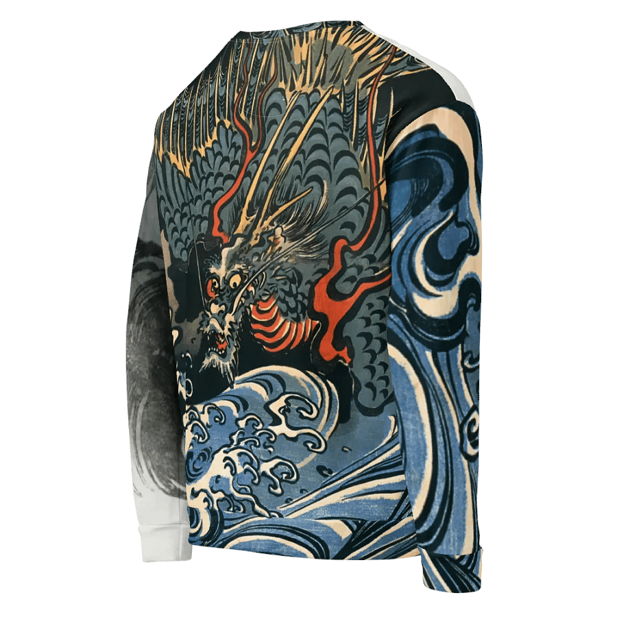 Dragons All-Over Print Recycled Unisex Sweatshirt product image (5)