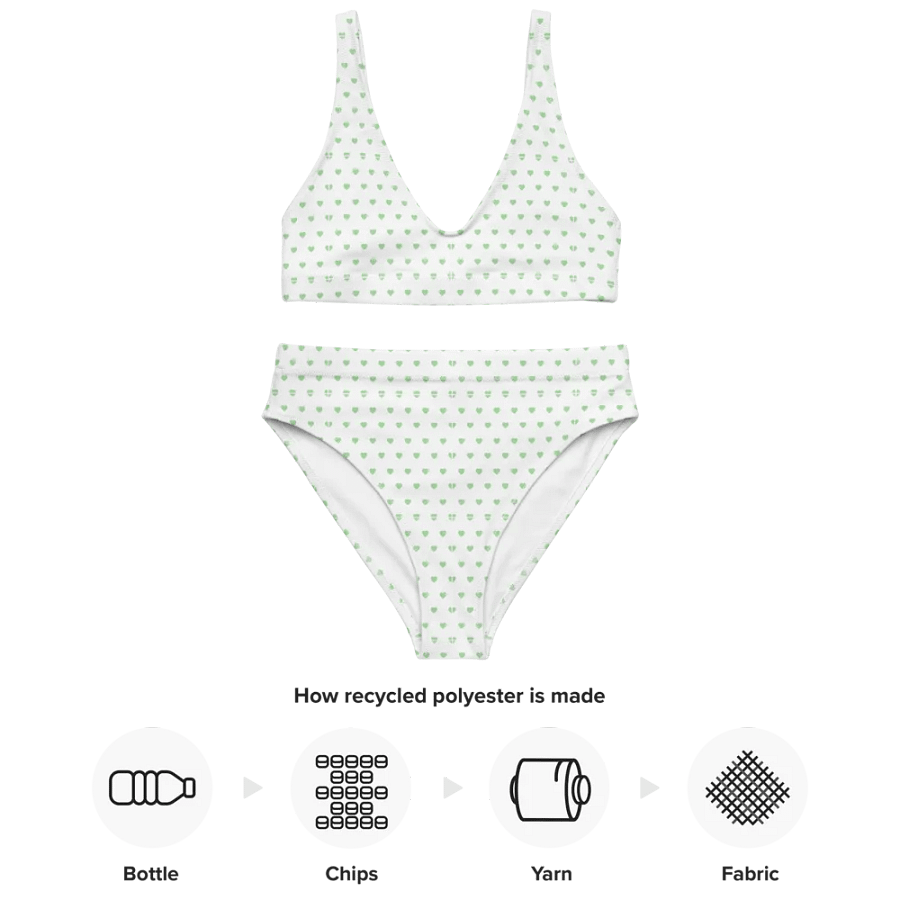 Pastel Heart Seamless Pattern High Waisted Bikini - V7 product image (4)