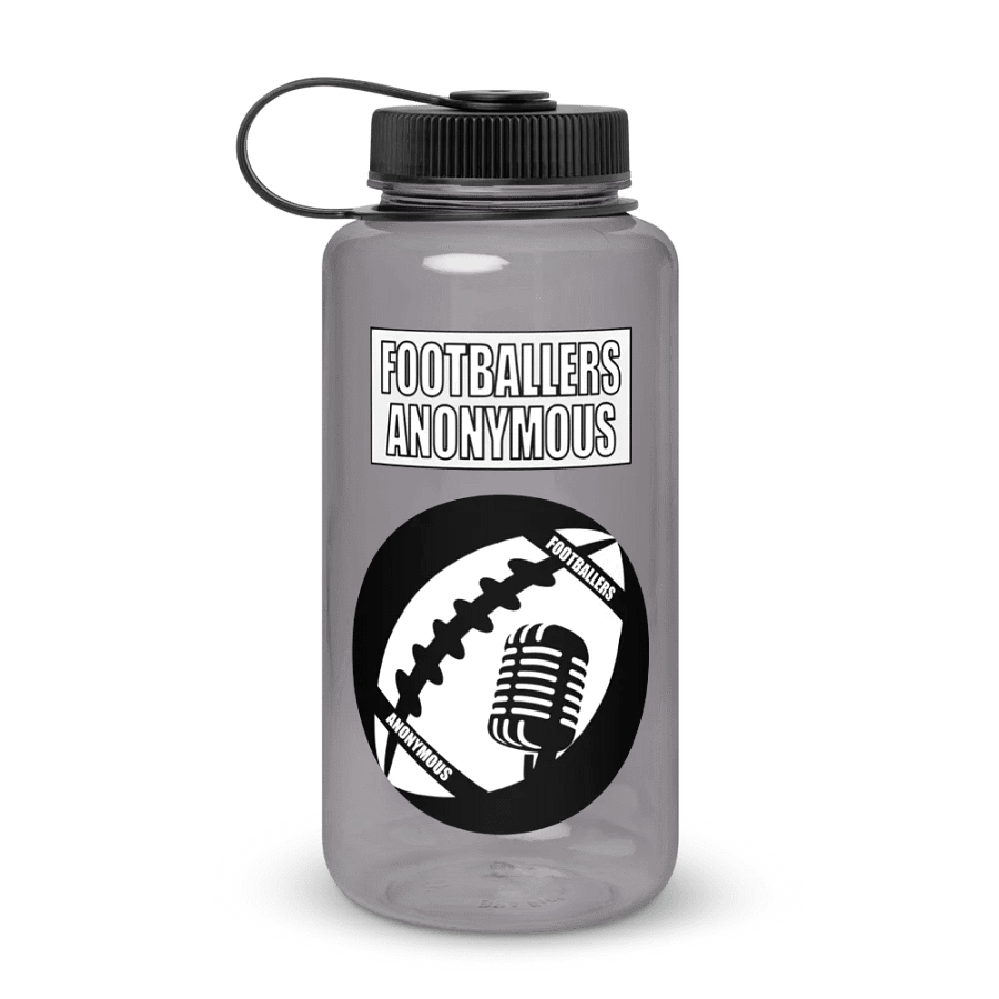 Footballers Anonymous Plastic Water Bottle product image (1)