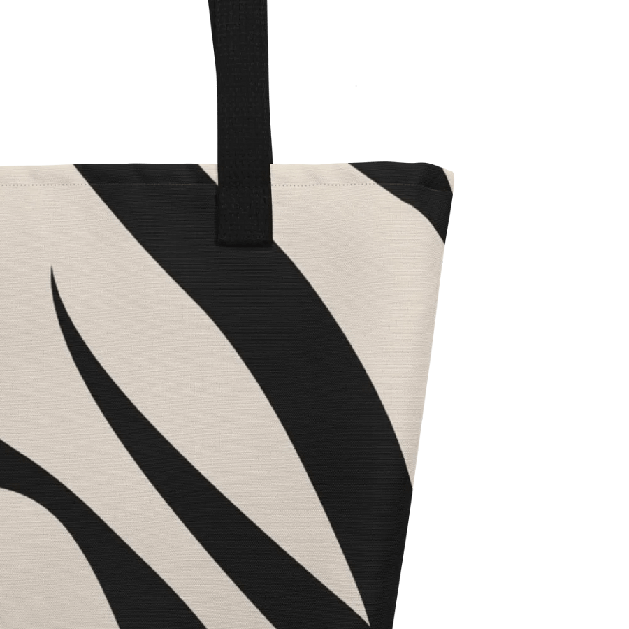 All-Over Print Large Tote Bag w/ Pocket - Zebra product image (9)