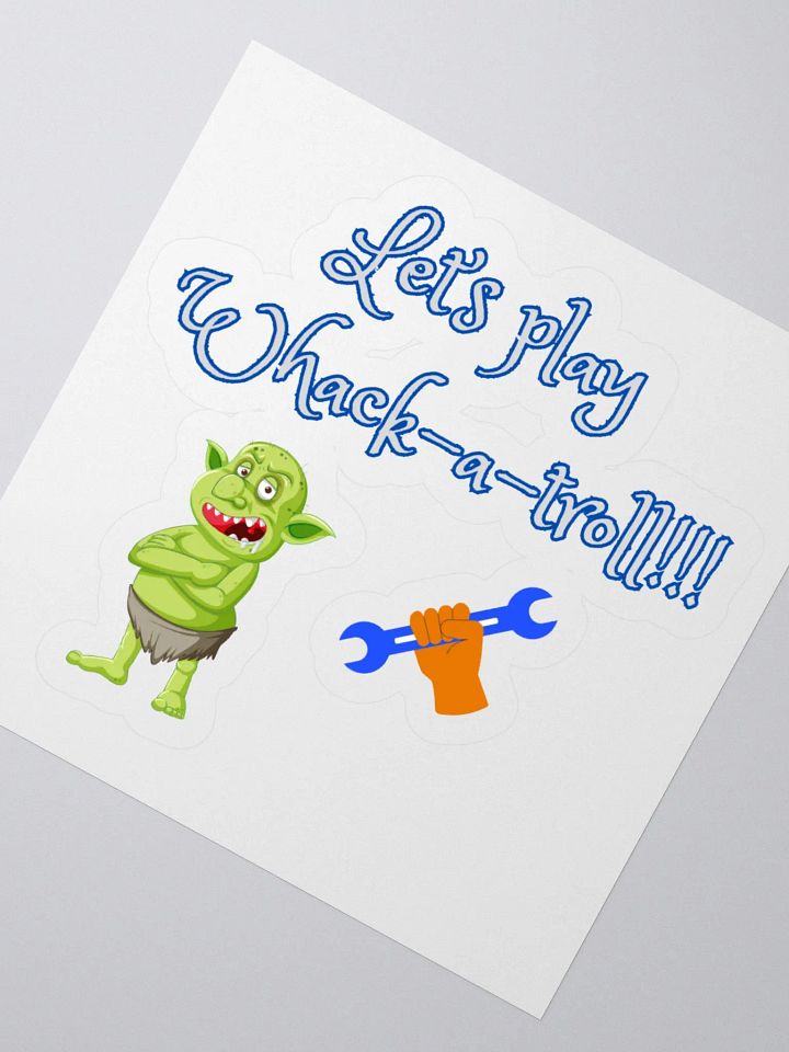 Whack-a-Troll Kiss Cut Stickers product image (2)