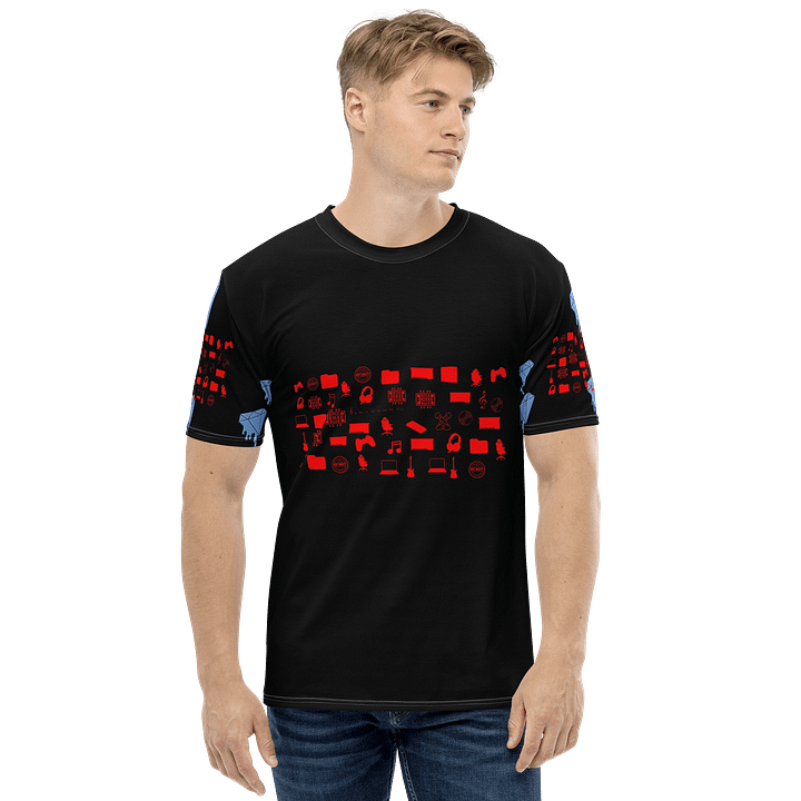Black Vlog Academy All-Over Print Crew Neck T-Shirt product image (2)