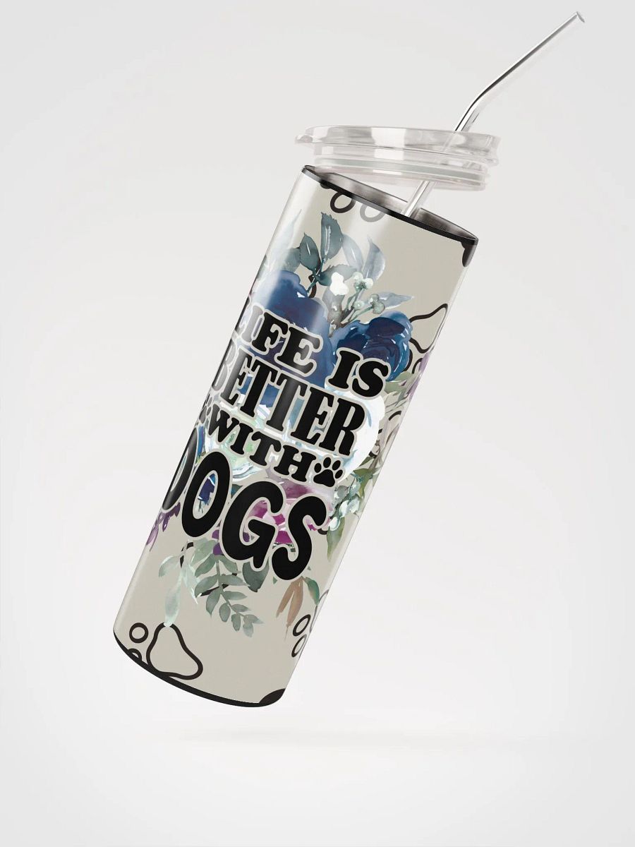 Floral Heart Dog Lover Tumbler product image (3)