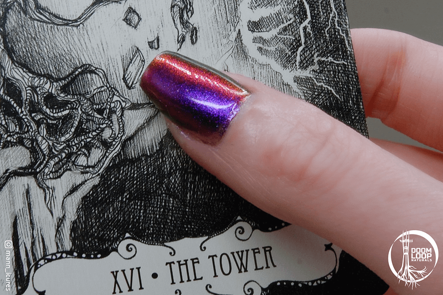 LAWFUL CHAOS - Purple Gold Red Green Multichrome Nail Polish product image (9)