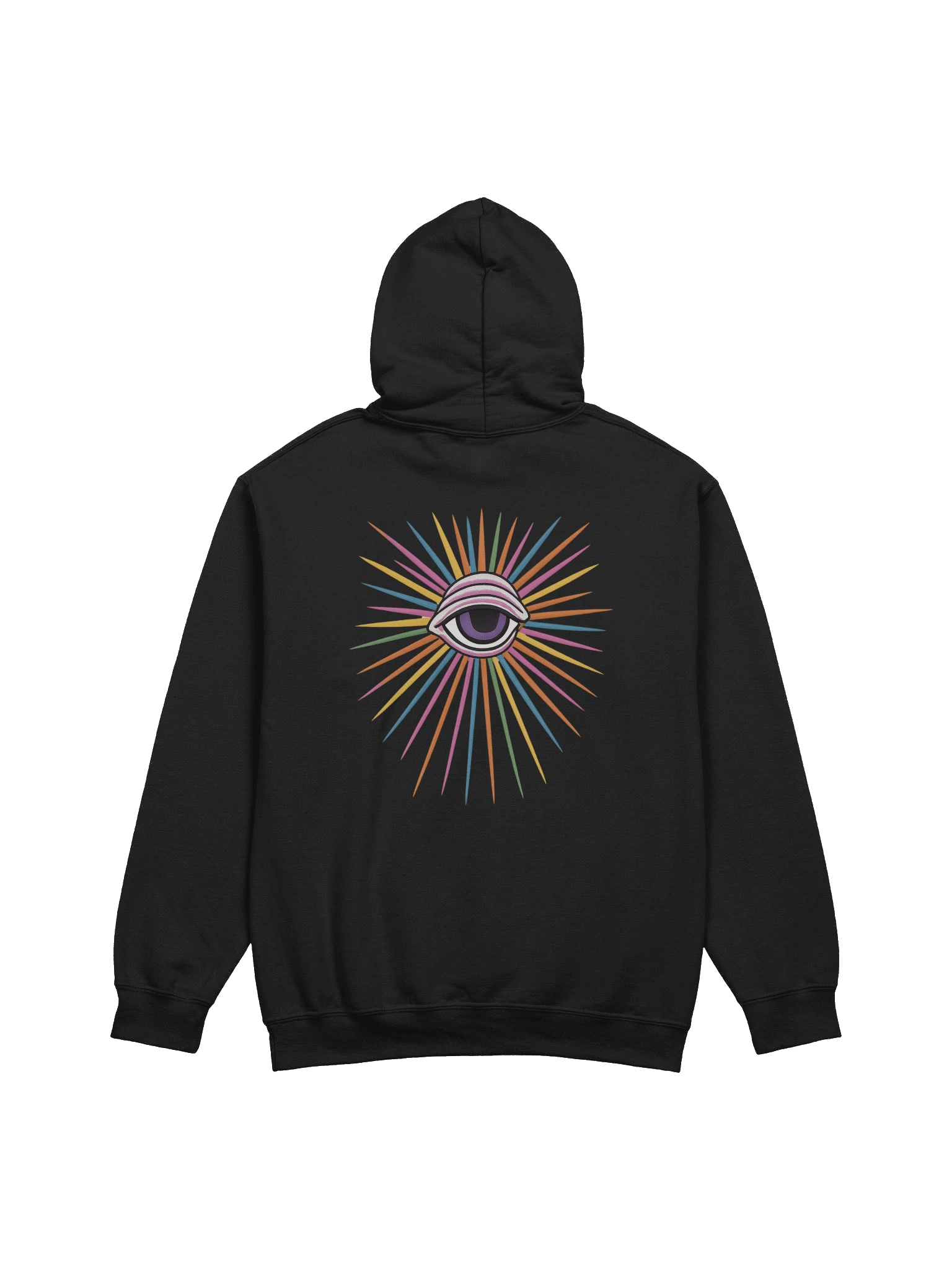 Woman's Black PWR Radiating Eye Hoodie product image (2)