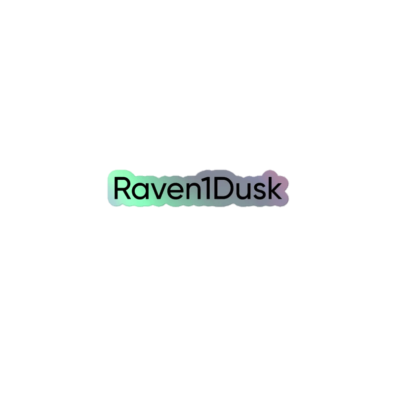 Raven1Dusk Sticker | Holographic