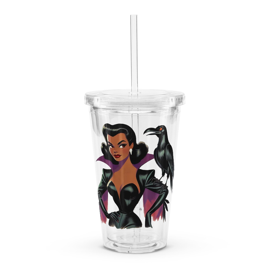 Woman and Raven Double Wall 16 oz Tumbler with Straw product image (2)