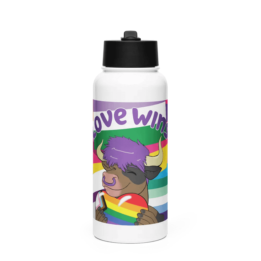 "Love Wins (Pride Flags Edition)" SS Water Bottle product image (1)