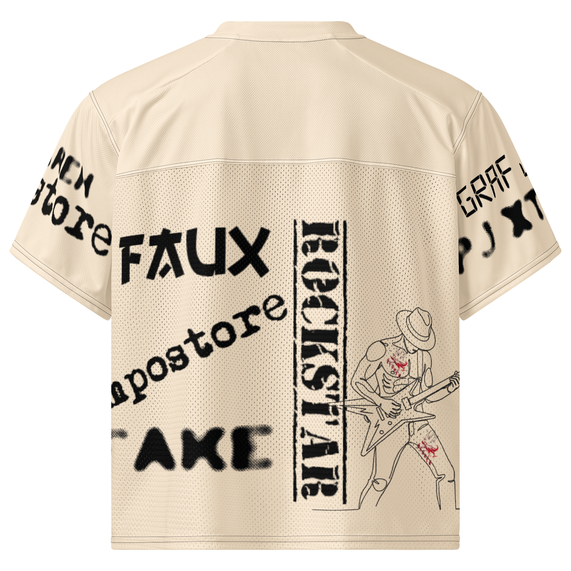 fake rockstar graffiti jungel project xtnctn chief gihareh quarail jersey product image (2)