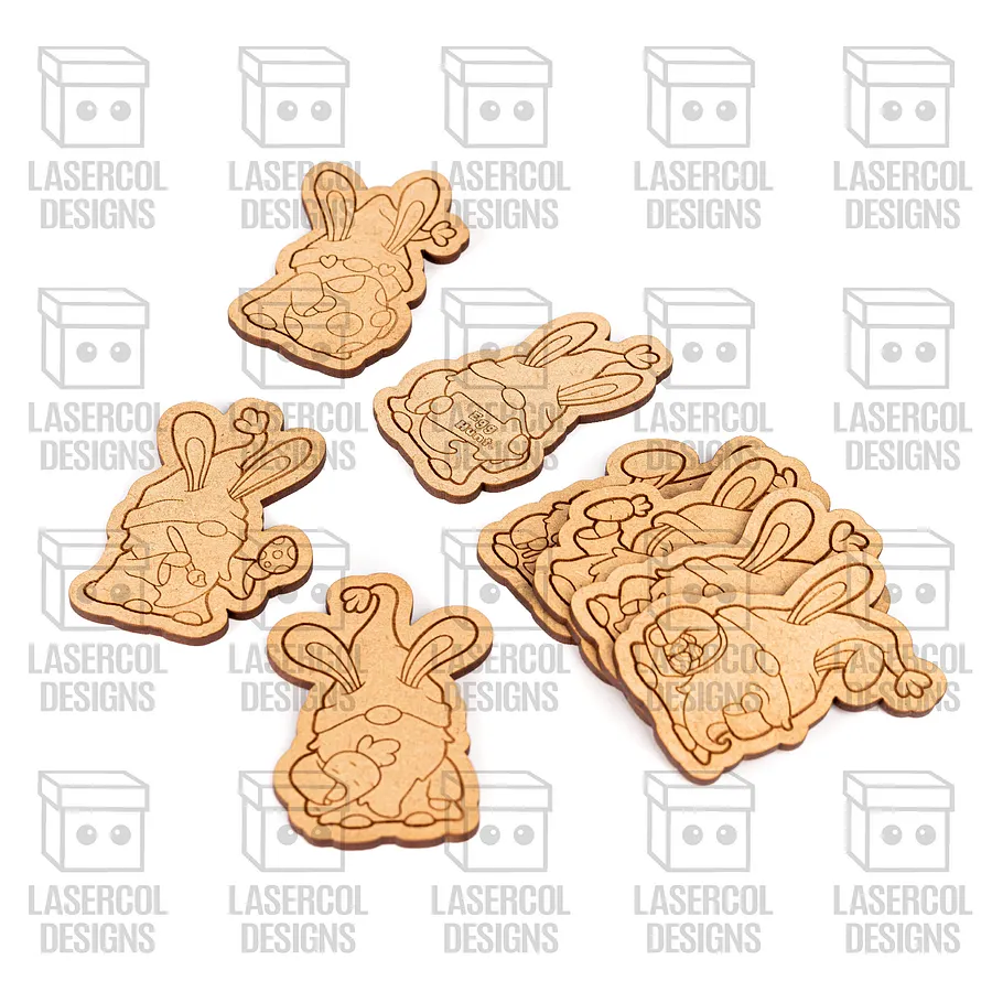 Easter Gnomes Set 1 Paint Kit DIY Cut Outs - Laser Cut Files product image (7)
