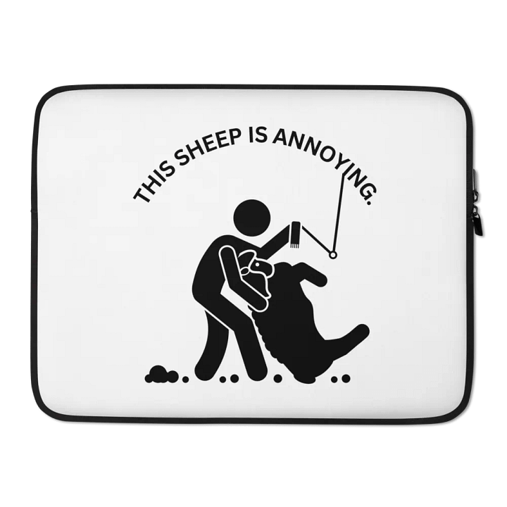 "This Sheep Is Annoying" Laptop Sleeve product image (2)