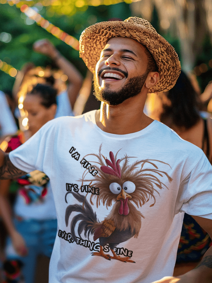 I'm Fine It's Fine Rooster T-Shirt product image (1)