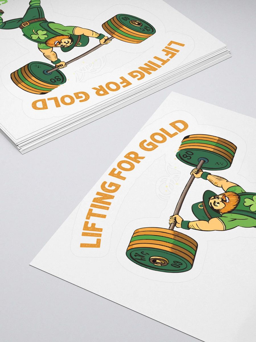 Lifting for Gold Shamrock Strong Sticker Set product image (11)