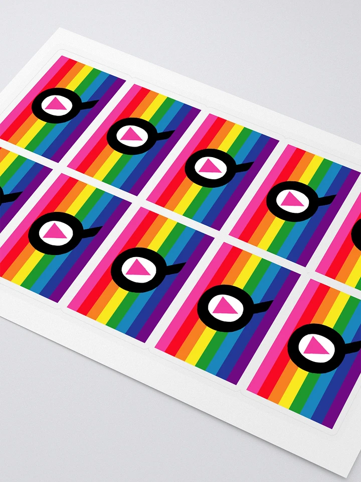 Q (Is For Queer) Rainbow Flag - Stickers product image (2)