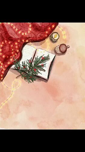 I was in a cozy watercolor mood today. I'm dealing with two tears in my meniscus. I'm probably having surgery on the 17th, so...