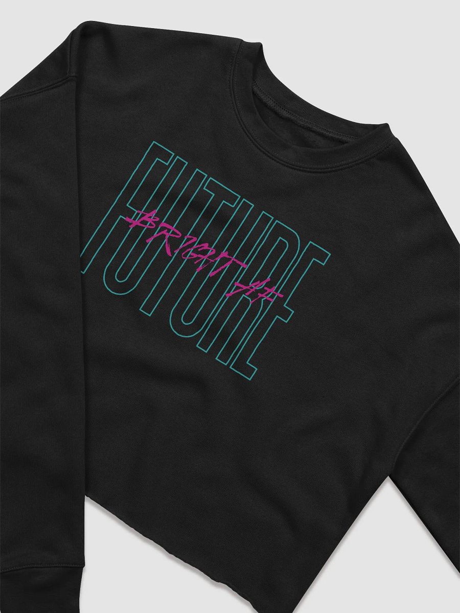 Future Bright AF Crop Sweaters Designed by Anopa Silver product image (15)