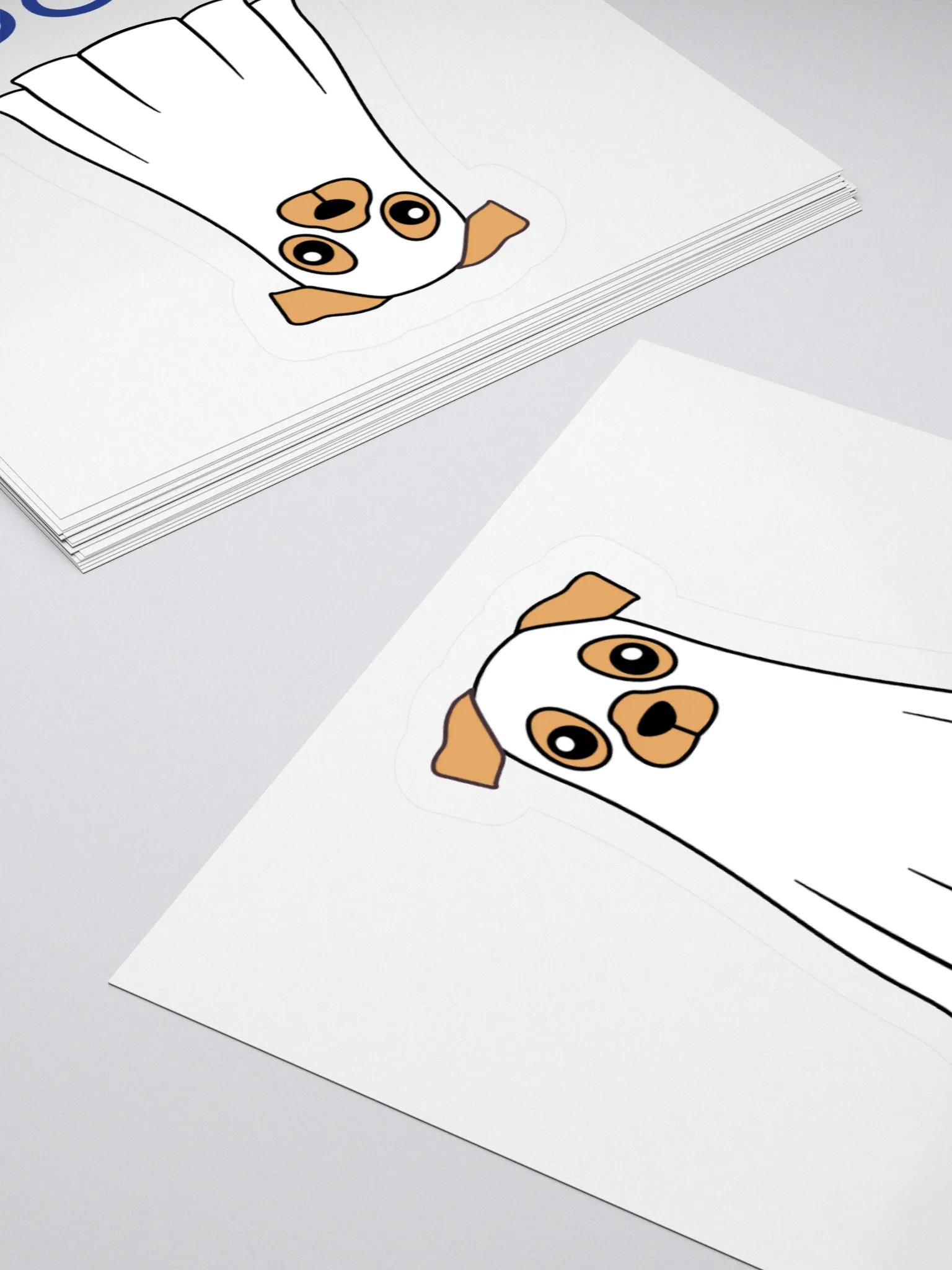 Boo The Ghost Dog Kiss Cut Stickers product image (10)