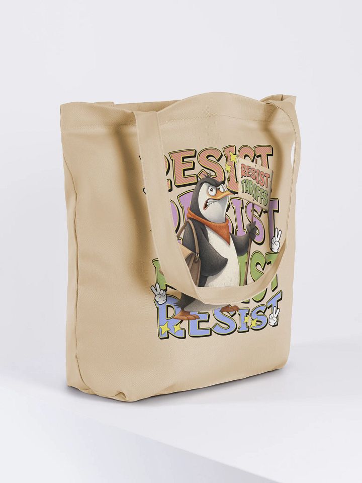 Resist Tariffs Penguin Eco Tote product image (4)