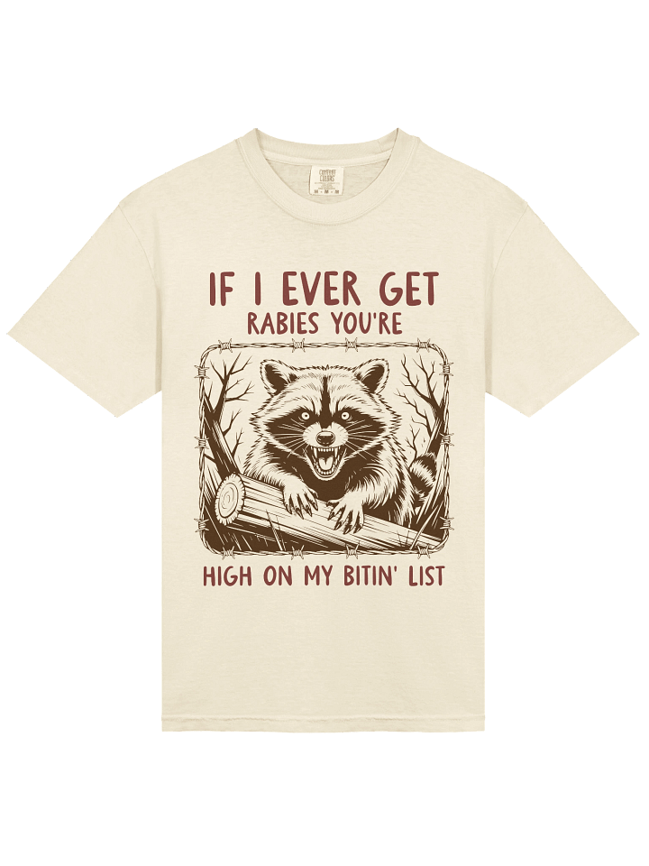 If I Ever Get Rabies | Funny Chaotic Raccoon Tee product image (17)