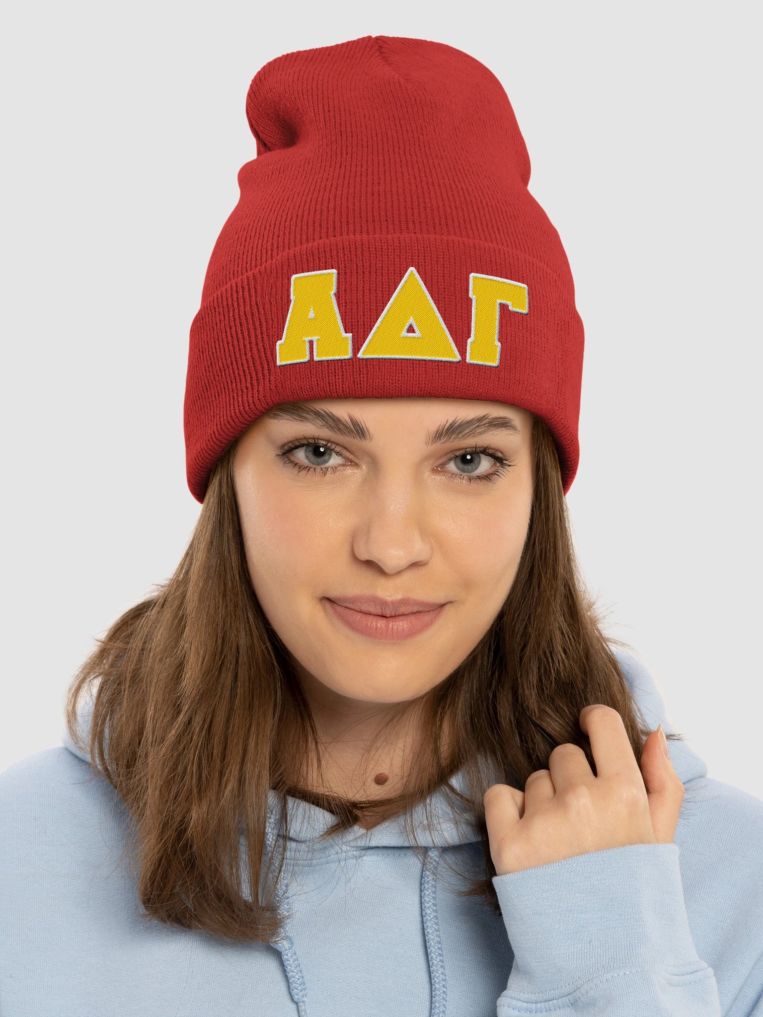 Alpha Delta Gamma Cuffed Beanie product image (3)