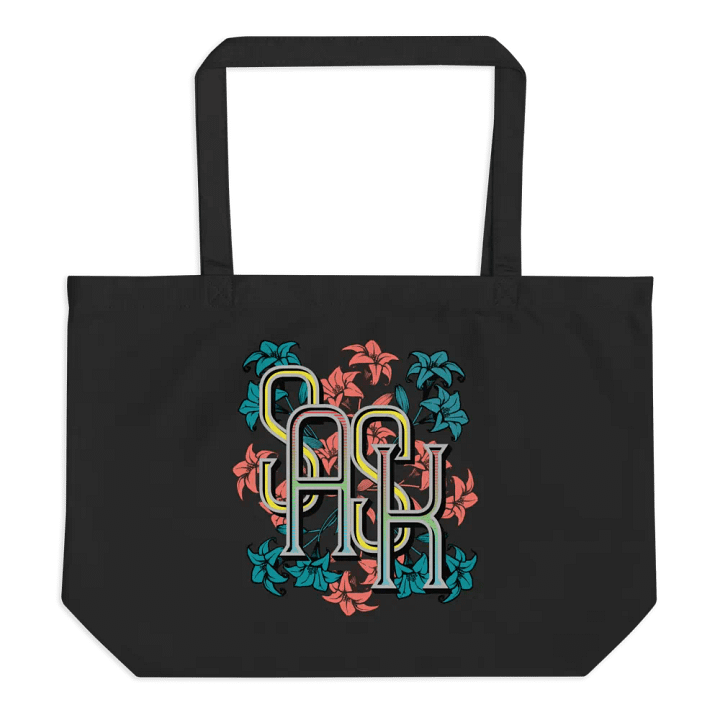 Sask Saskatoon Saskatchewan Flowers Vibrant Floral Eco Tote product image (1)