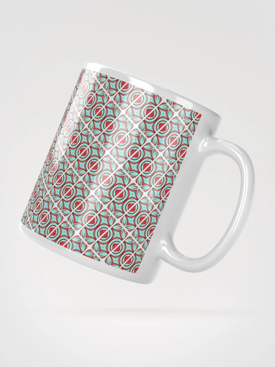 Blue & Red Diagonal Ceramic Mug product image (3)