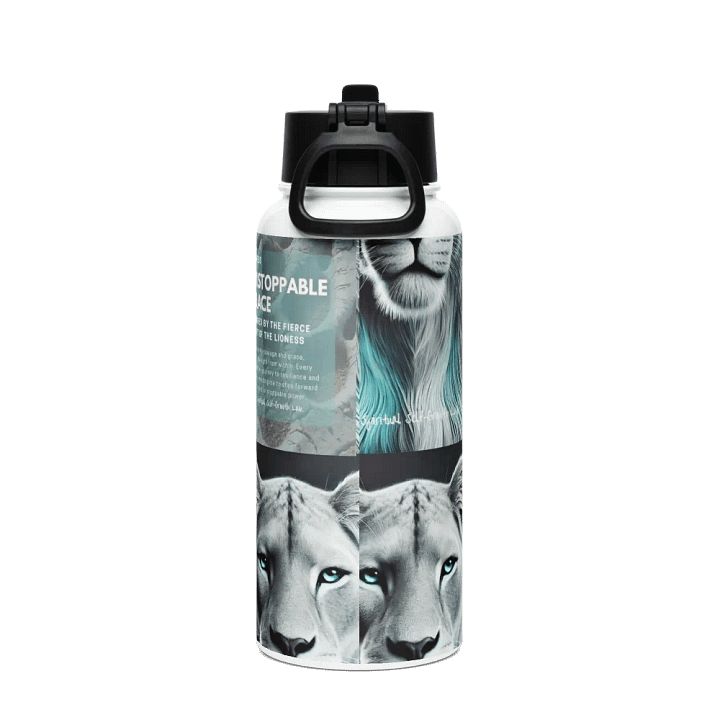 "Unstoppable Grace" Lioness Stainless Steel Water Bottle – A Tribute to Fierce Feminine Power product image (2)