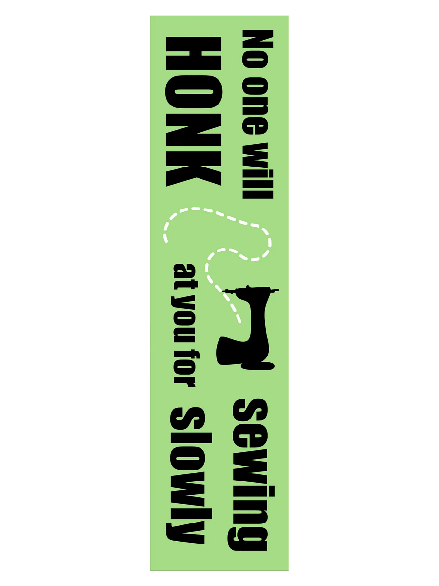 No One Will Honk Bumper Sticker product image (3)