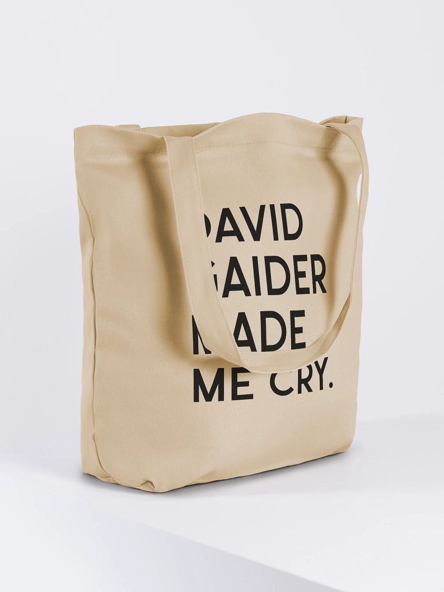 David Gaider Made Me Cry Tote (Oyster) product image (4)