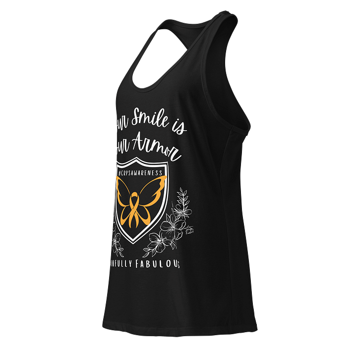 Your Smile is Your Armor CRPS Awareness Racerback tank top (Women's) product image (2)