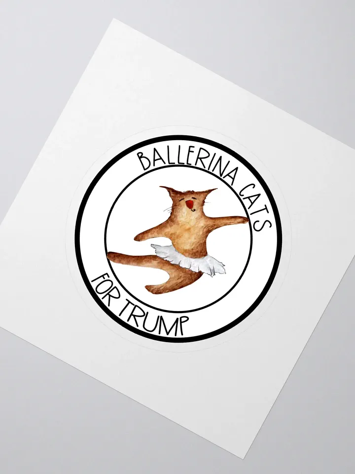 Dancing Ballerina Cat For Trump Sticker product image (2)