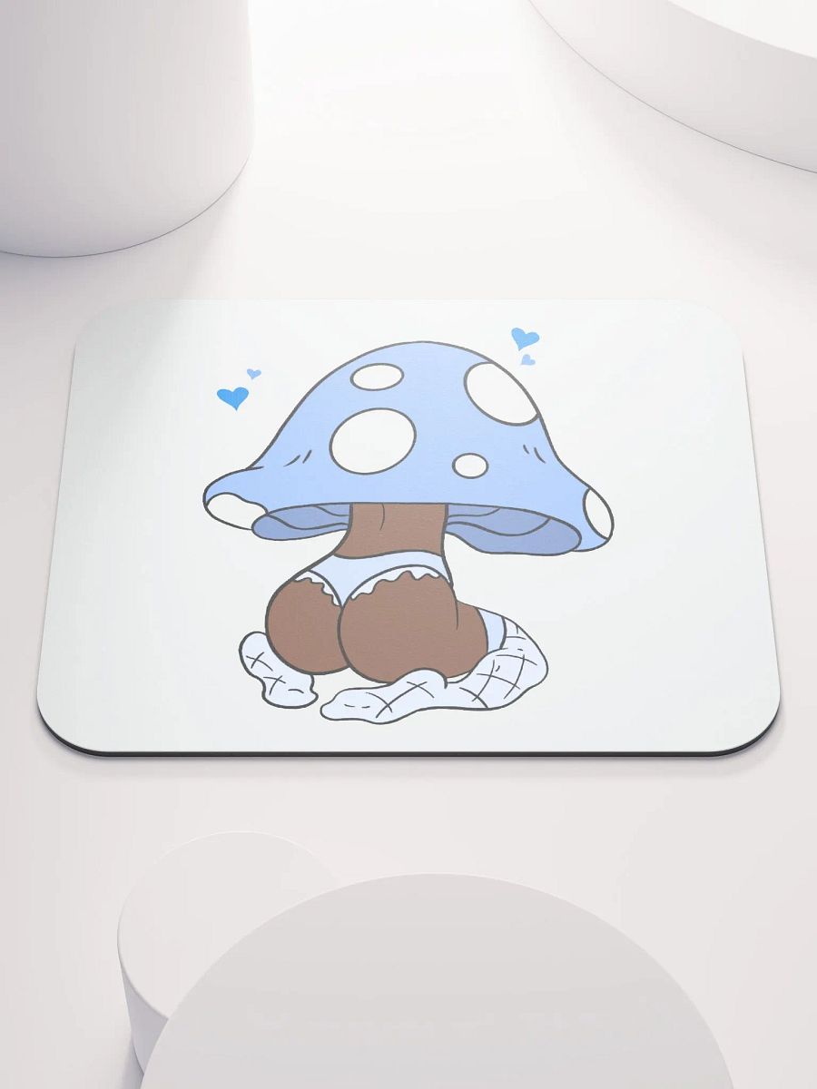 Mushroom Baddie Desk Mat - Light Blue product image (1)